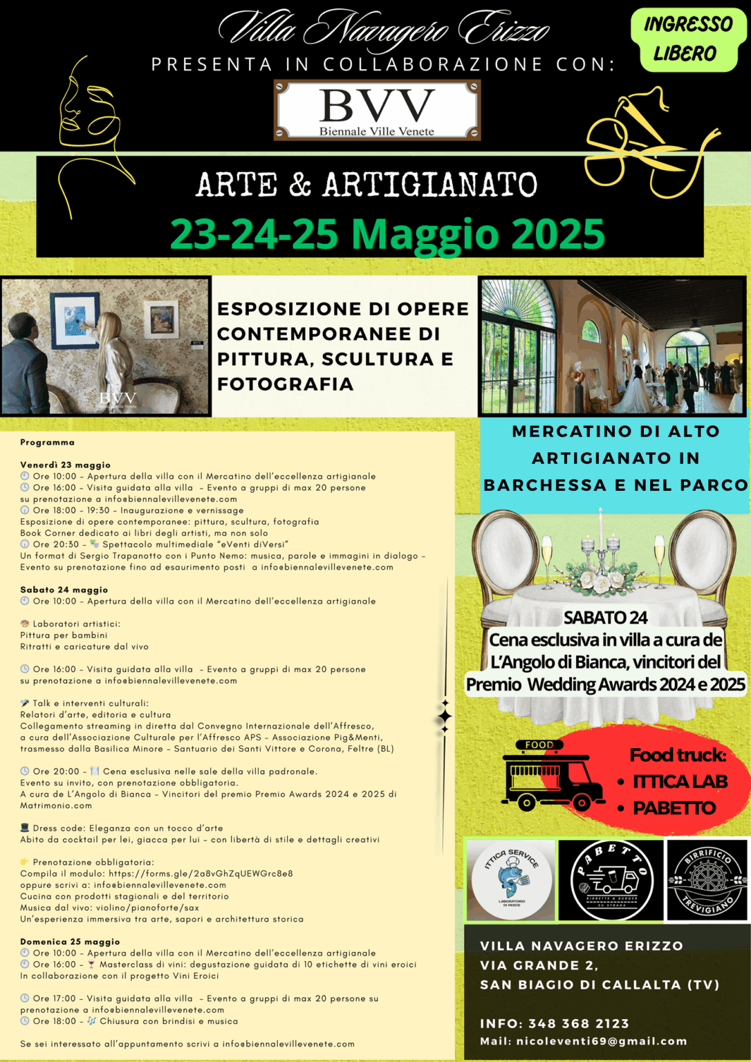 Arte e Artigianato a Villa Navagero Erizzo