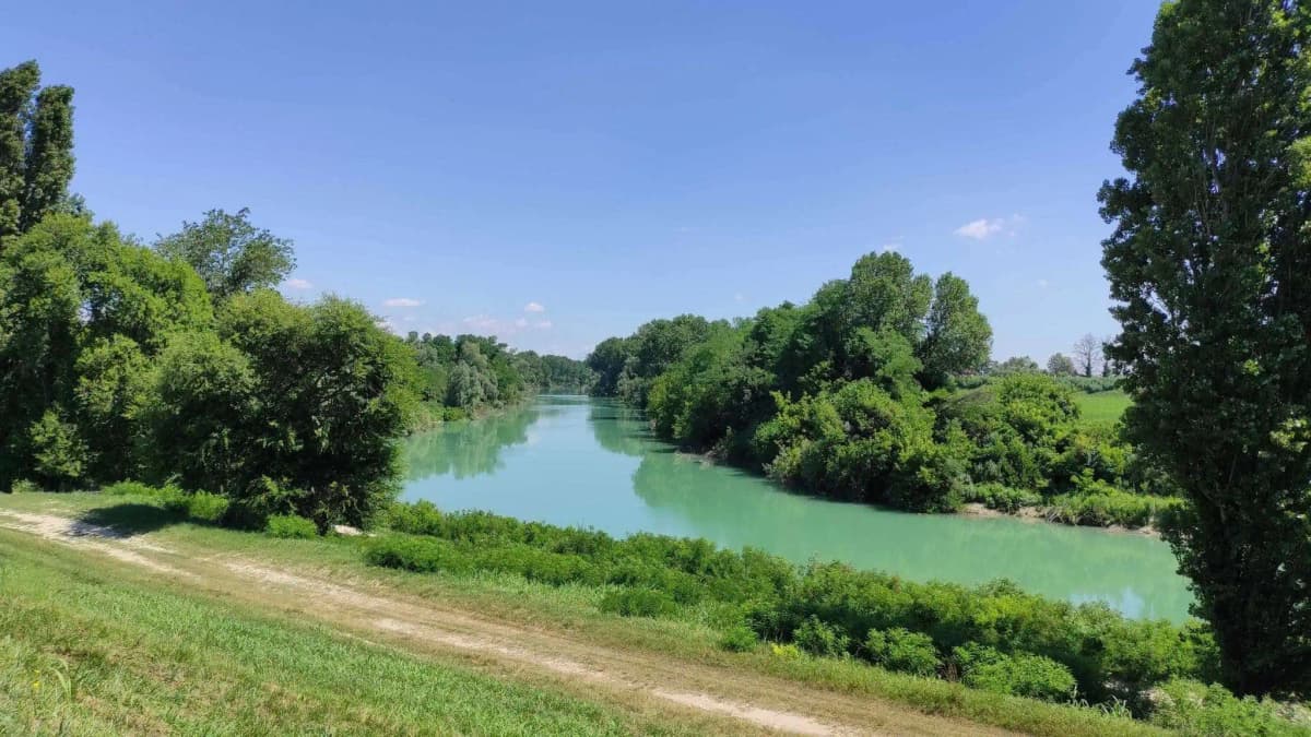 Panorama del Piave a Zenson di Piave.